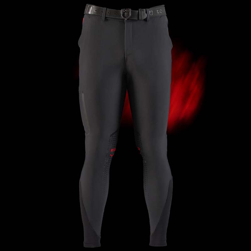 Equestro ridertechnology men riding breeches with knee grip - 9955