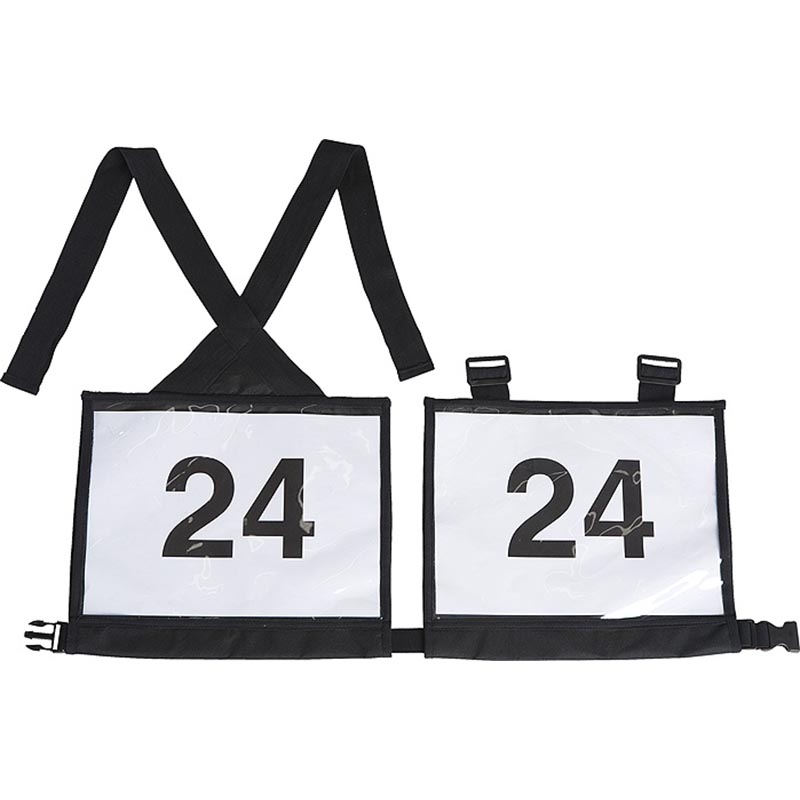 Pectoral number holders for riders