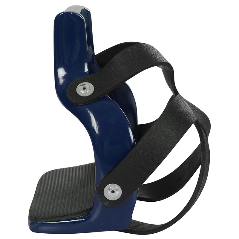 Aluminium color Stirrup with toe cage - 3140