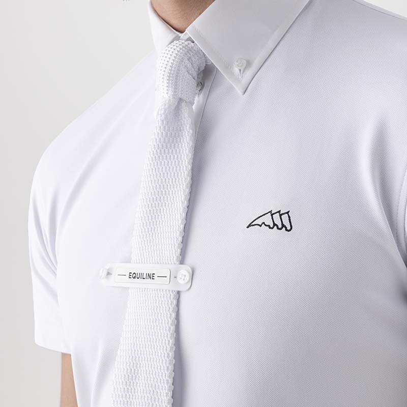 Equiline niam competition short-sleeved polo shirt in piquet - 2251