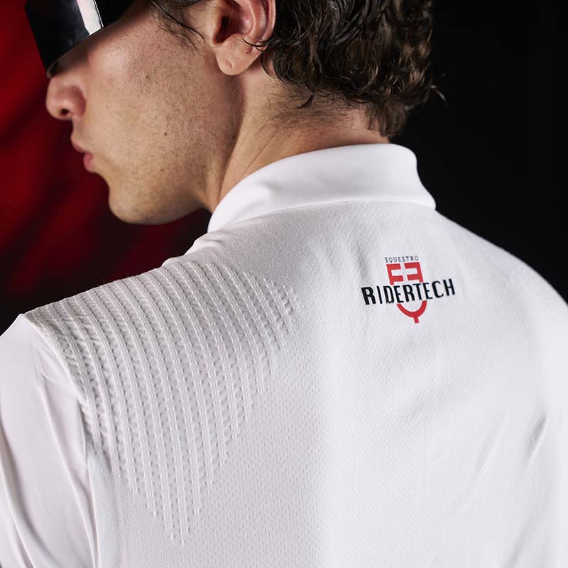 Men short-sleeve competition polo Equestro Ridertechnology - 9952