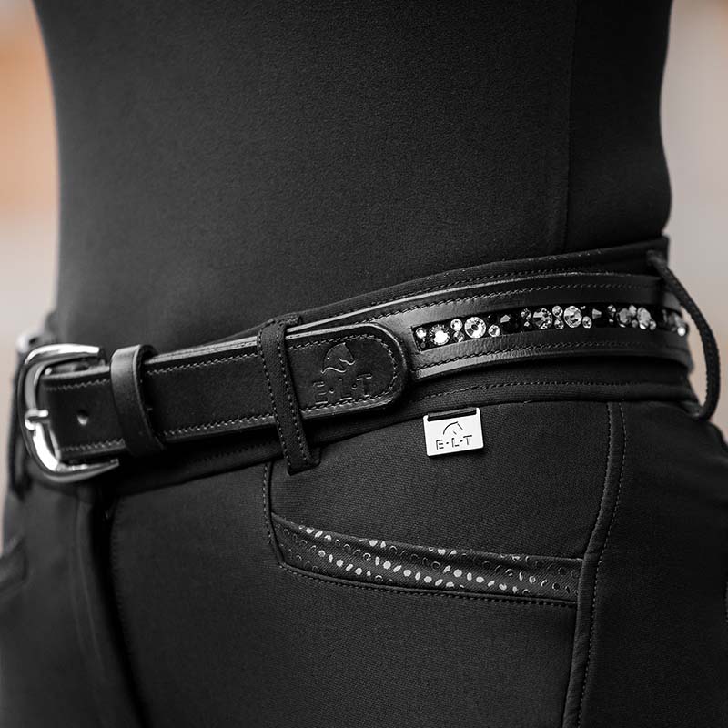 Leather belt jewel elt with crystals - 3829