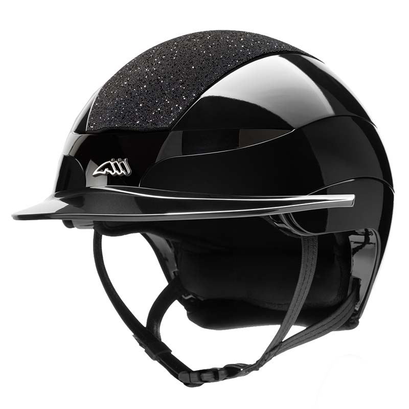 Equiline XANTO Riding Helmet Swarovski Top and Logo - Standard visor - 3241