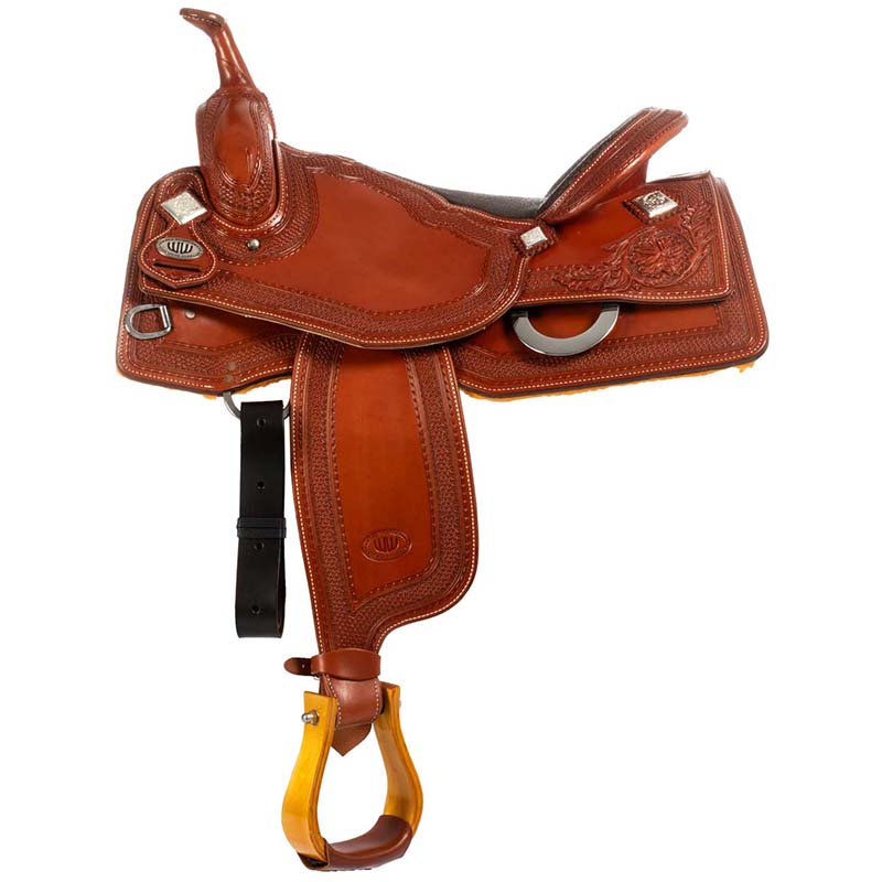 Western saddle west wood for cutting and team penning - 4922