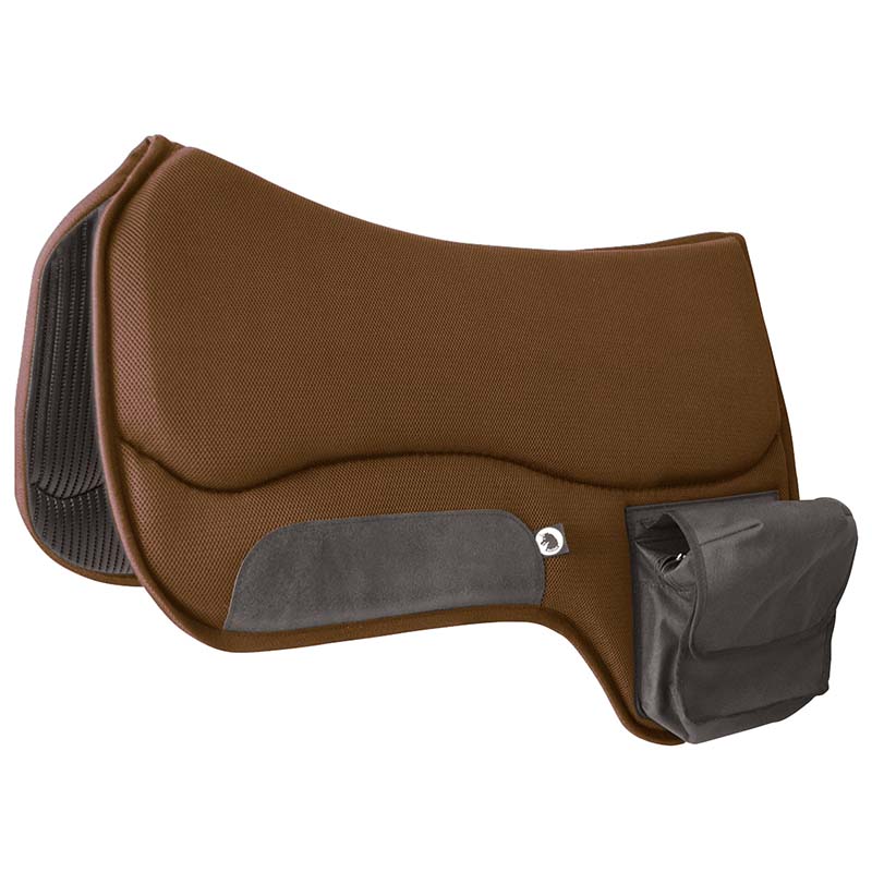 Western saddle pad burioni anti-chafing with side pockets