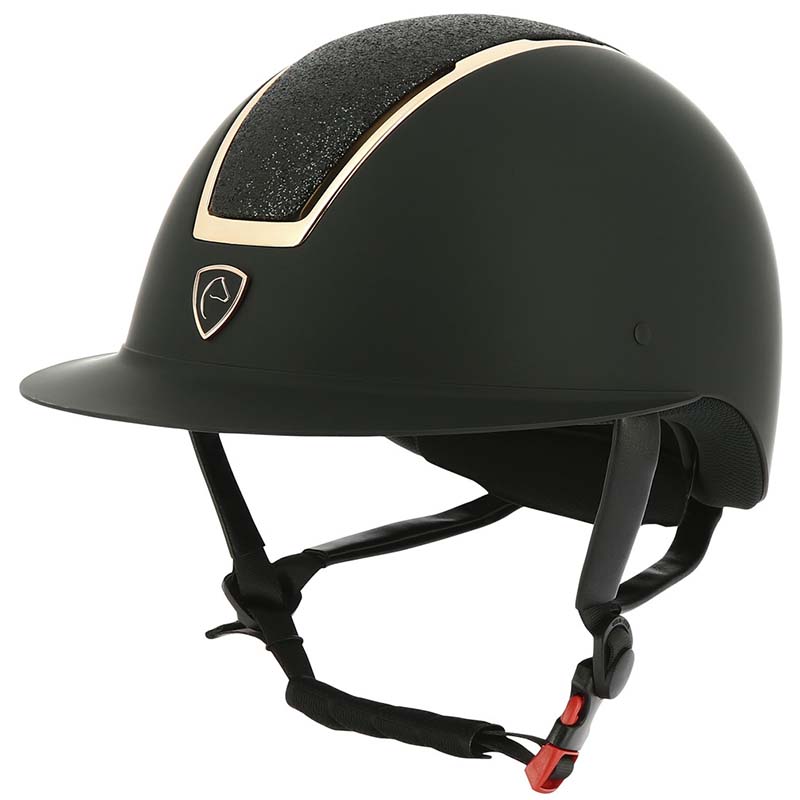 Equitheme helmet with inserts and glitter plate - 3201