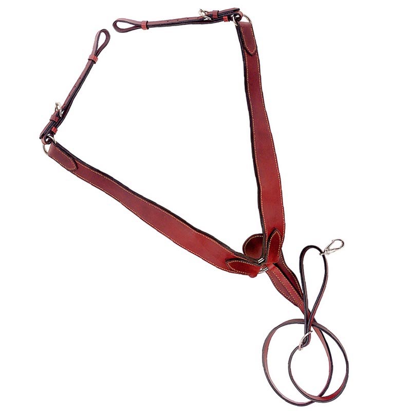 Western smooth leather breastgirth